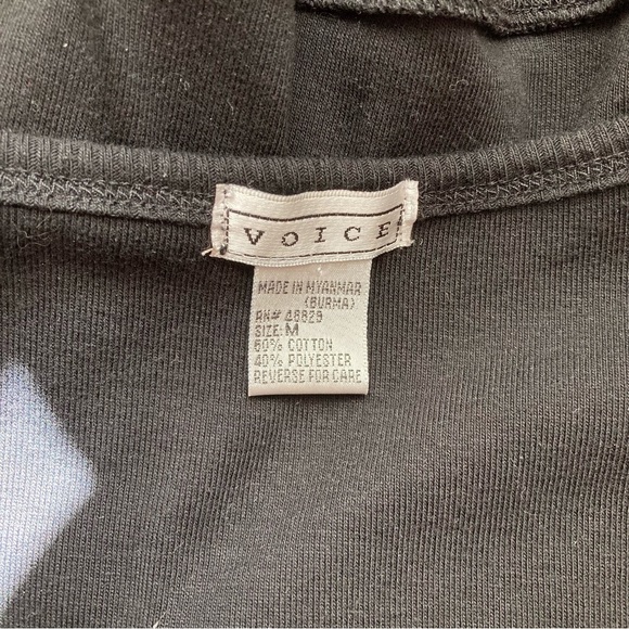 Voice Vintage Fitted Black Shirt size Medium - Picture 3 of 3
